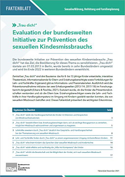 Abbildung - „Trau dich!“. BZgA-Faktenblatt