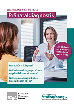 Das Bild zeigt eine Vorschau des Mediums "Postkarte Pränataldiagnostik"