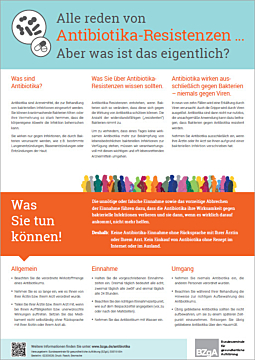 Fachheft Merkblatt "Antibiotika-Resistenzen"