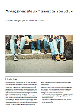 PDF Wirkungsorientierte Suchtprävention in der Schule