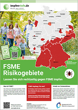Das Bild zeigt eine Vorschau des Mediums "FSME-Risikogebiete in Deutschland"