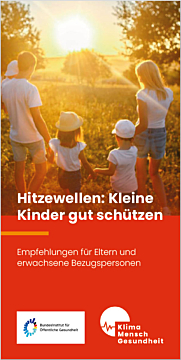 Das Bild zeigt eine Vorschau des Mediums "Hitzewellen Kleine Kinder gut schützen"