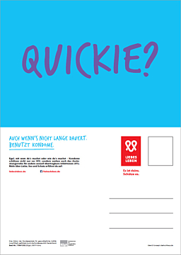 Postkarte LIEBESLEBEN Motiv "Quickie?"