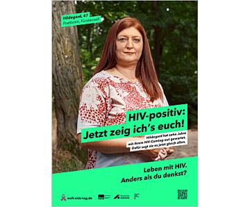 Das Bild zeigt eine Vorschau des Mediums "DIN A2-Plakat Welt-Aids-Tag »Coming-out«"