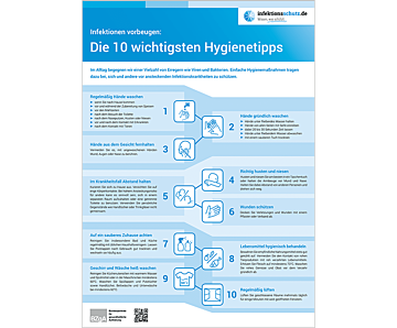 Plakat "10 Hygienetipps"