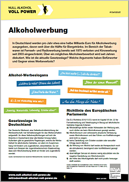 Arbeitsblatt: Alkoholwerbung