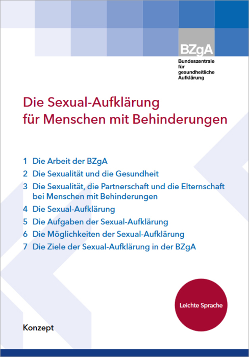 Die Sexual-Aufklärung für Menschen mit Behinderungen - Leichte Sprache main product photo