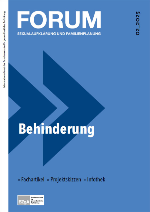 FORUM Sexualaufklärung und Familienplanung, Heft 2-2023: Behinderung main product photo