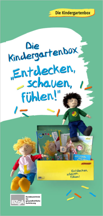 Informationsflyer Kindergartenbox „Entdecken, schauen, fühlen!“ main product photo
