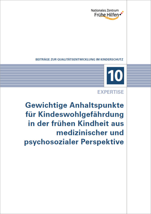 Beiträge zur Qualitätsentwicklung im Kinderschutz 10: Gewichtige Anhaltspunkte für Kindeswohlgefährdung in der frühen Kindheit aus medizinischer und psychosozialer Perspektive main product photo