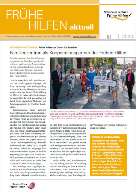 Frühe Hilfen aktuell. Ausgabe 3/2020 main product photo