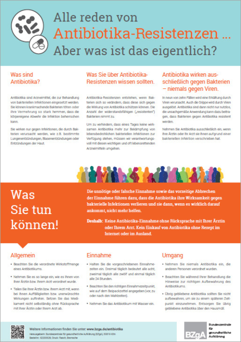 Merkblatt "Antibiotika-Resistenzen" main product photo