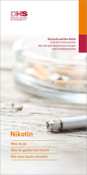 Faltblatt "Die Sucht und ihre Stoffe - Nikotin" main product photo
