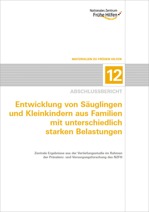 Materialien zu Frühen Hilfen 12: Entwicklung von Säuglingen und Kleinkindern aus Familien mit unterschiedlich starken Belastungen main product photo