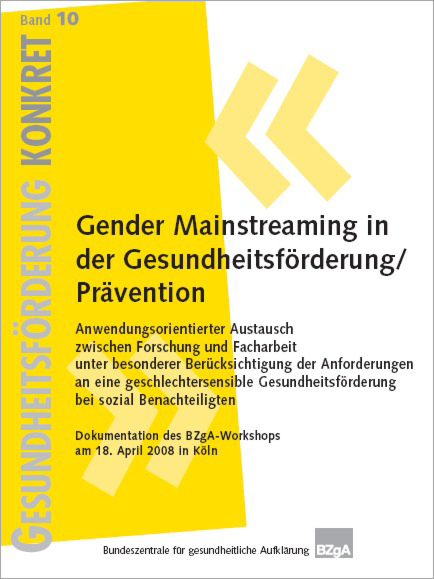Gesundheitsförderung KONKRET, Band 10: Gender Mainstreaming in der Gesundheits­förderung/­Prävention main product photo