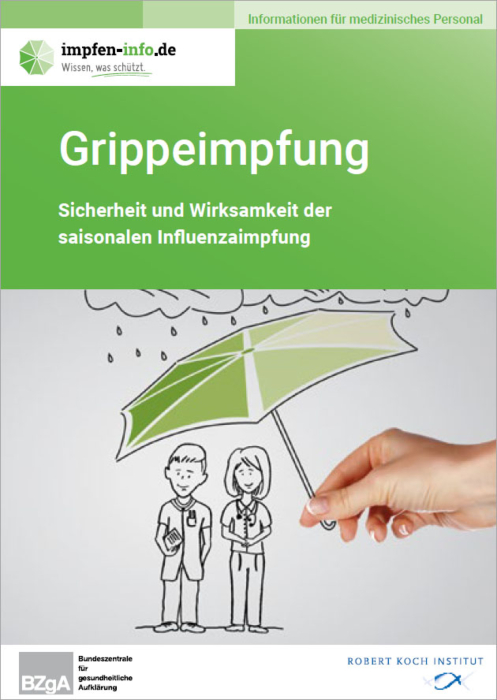 Broschüre „Sicherheit und Wirksamkeit der saisonalen Influenzaimpfung“ main product photo
