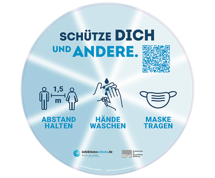 Aufkleber Schütze DICH und ANDERE! main product photo