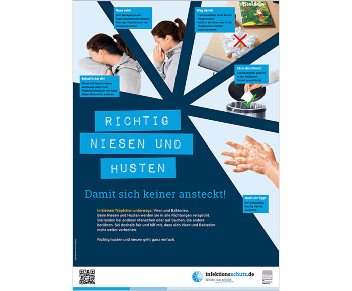 "Richtig niesen und husten" für weiterführende Schulen main product photo