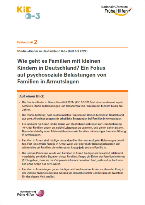 Faktenblatt 2: Psychosoziale Belastungen von Familien in Armutslagen main product photo