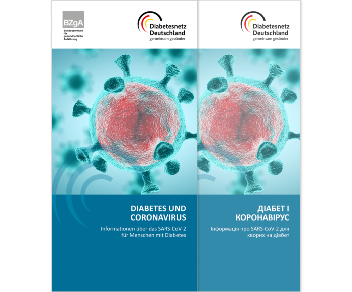 Flyer "Diabetes und Coronavirus" main product photo