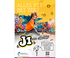 Das Bild zeigt eine Vorschau des Mediums "Plakat „J1- Lass checken!“"