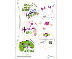 Das Bild zeigt eine Vorschau des Mediums "Stickerbogen Ins Netz gehen"