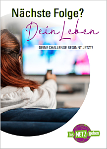 Das Bild zeigt eine Vorschau des Mediums "Flyer zum Thema Binge Watching"