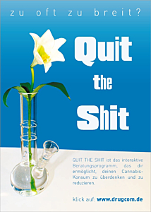 Quit the shit - Postkarte