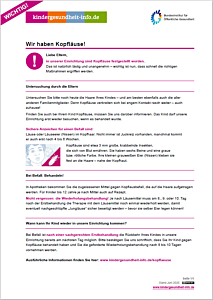 Das Bild zeigt eine Vorschau des Mediums "Wir haben Kopfläuse!"