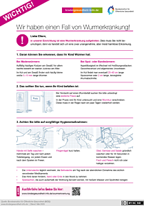 Plakat - Wir haben einen Fall von Wurmerkrankung! - A4