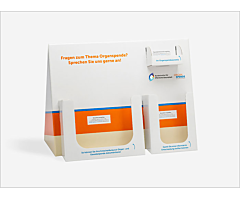 Das Bild zeigt eine Vorschau des Mediums "Aufsteller Organspende-Materialien"