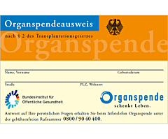 Organspendeausweis, A3