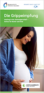 Das Bild zeigt eine Vorschau des Mediums "Die Grippeimpfung für Schwangere"
