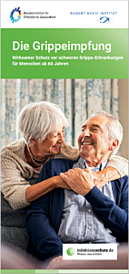 Das Bild zeigt eine Vorschau des Mediums "Die Grippeimpfung für Menschen ab 60"