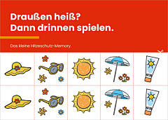 Verteilkarte Sommerliches Memo-Spiel I Klima-Mensch-Gesundheit