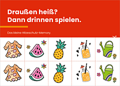 Verteilkarte Sommerliches Memo-Spiel II Klima-Mensch-Gesundheit