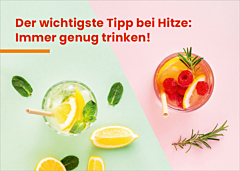 Verteilkarte Trinktipps Klima-Mensch-Gesundheit