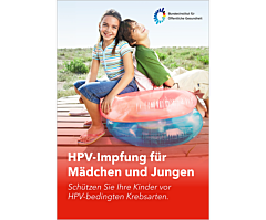 Das Bild zeigt eine Vorschau des Mediums "HPV Elternbroschüre "