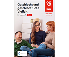 Das Bild zeigt eine Vorschau des Mediums "Geschlecht und geschlechtliche Vielfalt. Ein Ratgeber f&uuml;r Eltern"