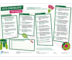 Das Bild zeigt eine Vorschau des Mediums "Sitzcheck f&uuml;r Kinder und Jugendliche: Mitmachangebot Ern&auml;hrung -  Bewegung - Stressregulation"