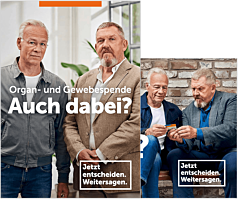Postkarten "Organ- und Gewebespende Auch dabei?"