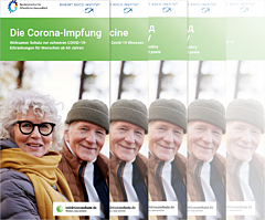 Das Bild zeigt eine Vorschau des Mediums "Die Corona-Impfung für Menschen ab 60 Jahren"