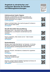 Das Bild zeigt eine Vorschau des Mediums Angebote in ukrainischer und russischer Sprache f&uuml;r Schulen und Bildungseinrichtungen