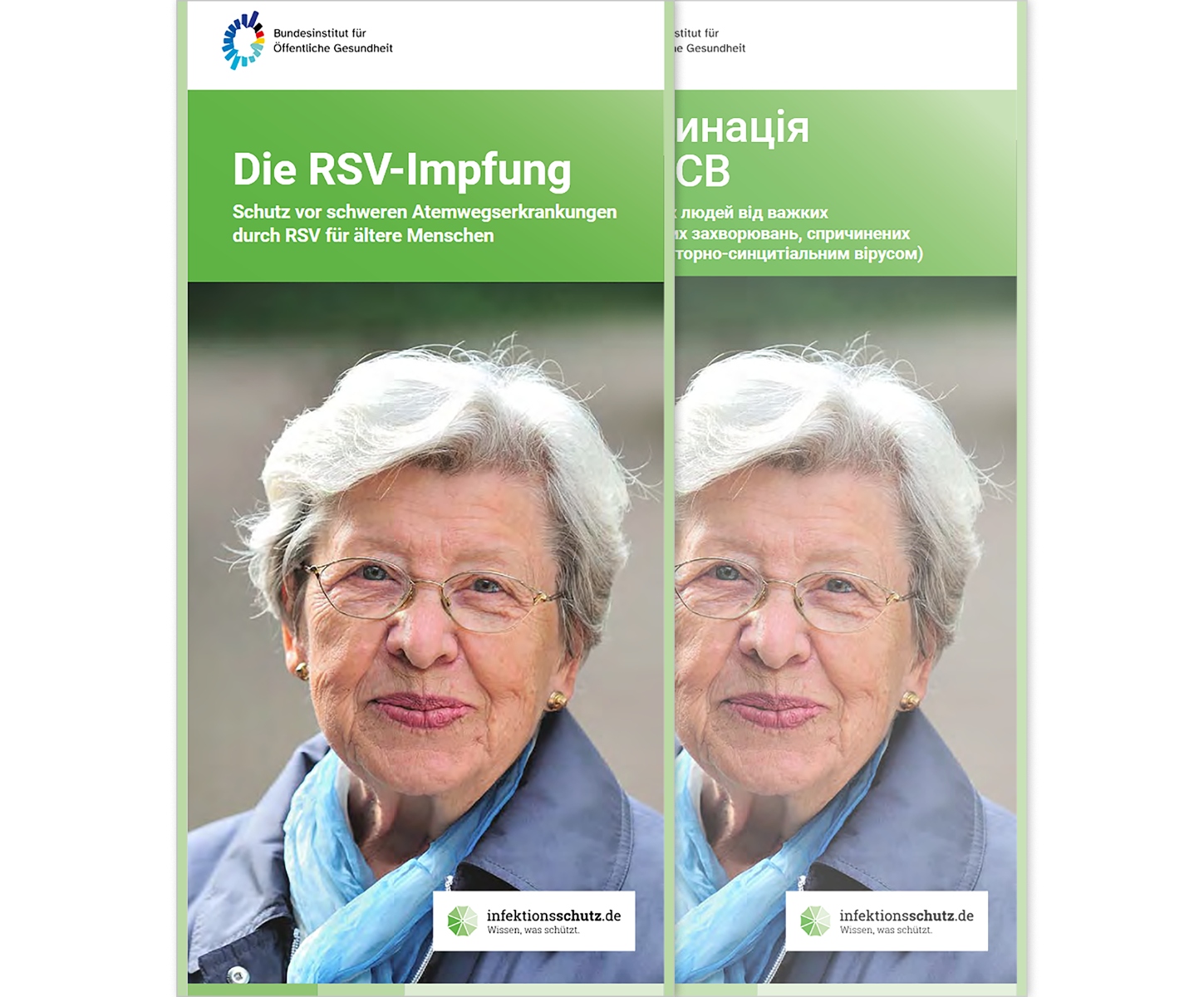 Das Bild zeigt eine Vorschau des Mediums "RSV-Impfung - Schutz vor schweren Atemwegserkrankungen durch RSV für ältere Menschen"