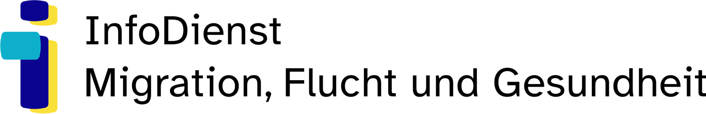Logo InfoDienst Migration, Flucht und Gesundheit 